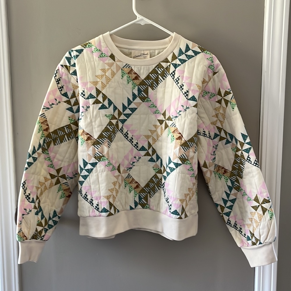 Universal Thread Patchwork Quilted Sweatshirt - size medium